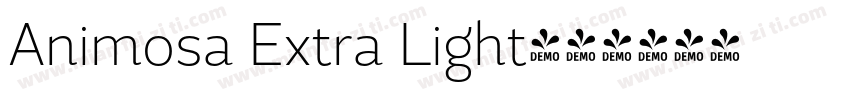 Animosa Extra Light字体转换